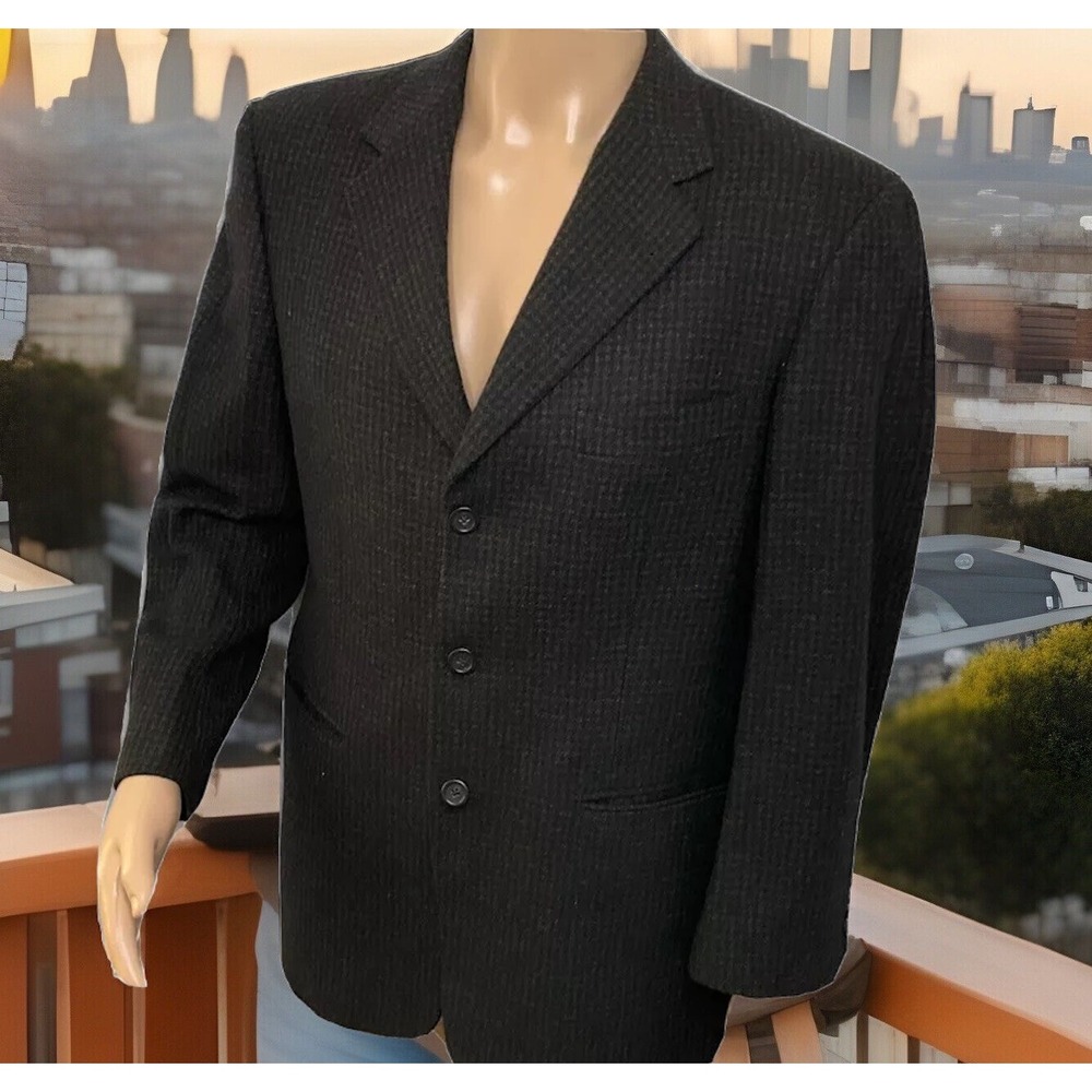 Burberry London Mens 40 Wool Cashmere 3-Button Blazer Jacket Saks Fifth Avenue